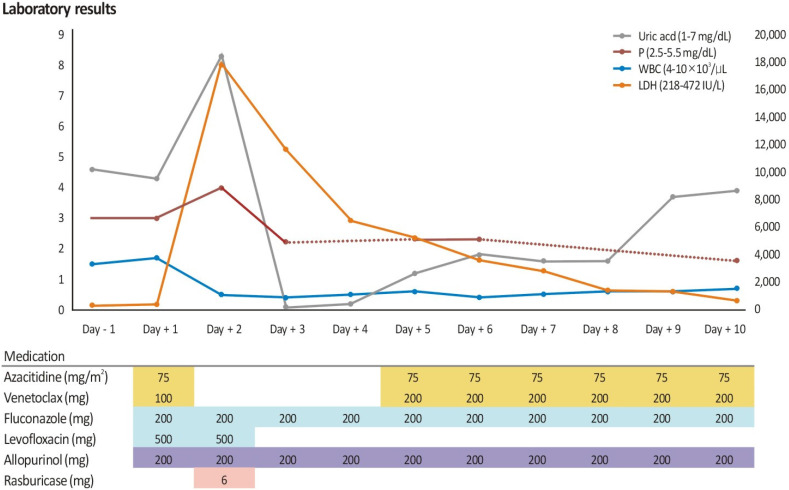 Venetoclax with Azacitidine Induced Tumor Lysis Syndrome in an Elderly Patient with Acute Myeloid Leukemia: A Case Report.