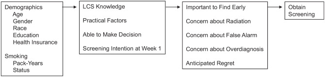 Factors Associated With Obtaining Lung Cancer Screening Among Persons Who Smoke.