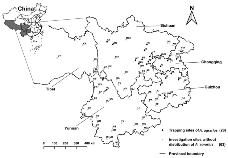 A Report of Chigger Mites on the Striped Field Mouse, Apodemus agrarius, in Southwest China.