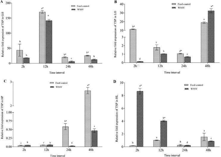 Different expression pattern of thrombospondin gene in the presence and absence of β-glucan fed Penaeus monodon challenged with white spot syndrome virus