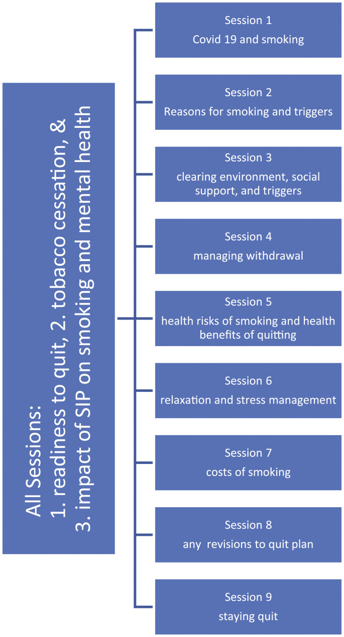 Telephone based smoking cessation intervention for adults with serious mental illness during the COVID-19 pandemic.