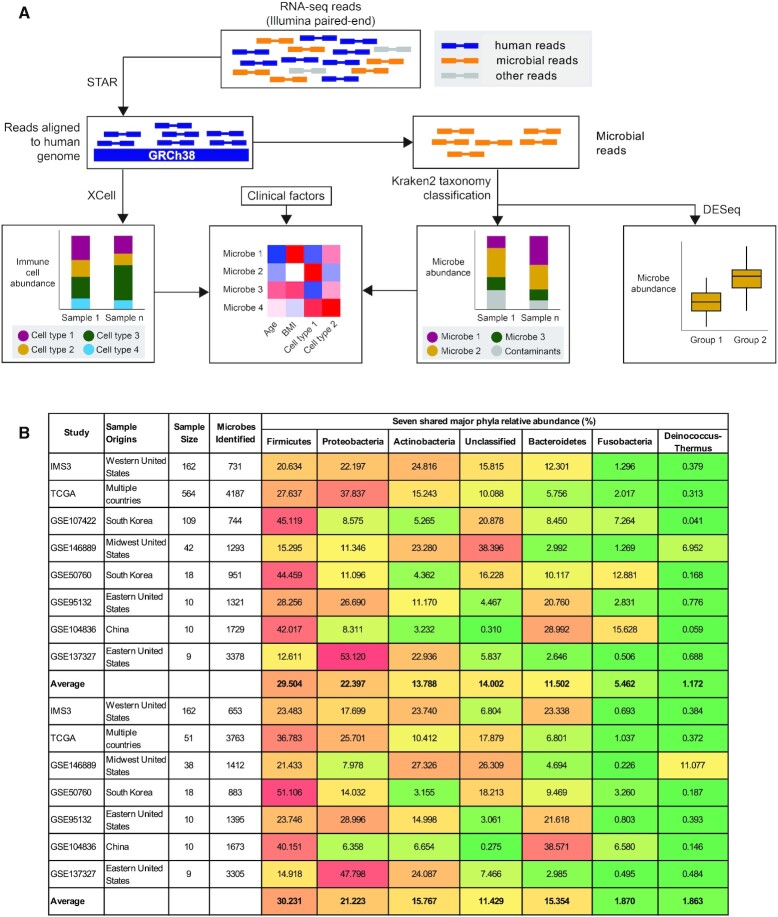 Characterization of the consensus mucosal microbiome of colorectal cancer.