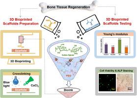 Mechanically tunable photo-cross-linkable bioinks for osteogenic differentiation of MSCs in 3D bioprinted constructs