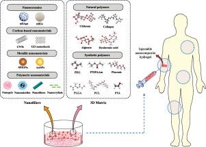 Injectable nanocomposite hydrogels as an emerging platform for biomedical applications: A review