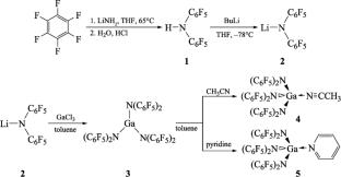 Complexes of the Lewis Acid Ga[N(C6F5)2]3 with Acetonitrile and Pyridine