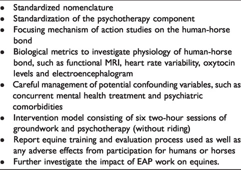 Equine-Assisted Activities and Therapies for Veterans With Posttraumatic Stress Disorder: Current State, Challenges and Future Directions.