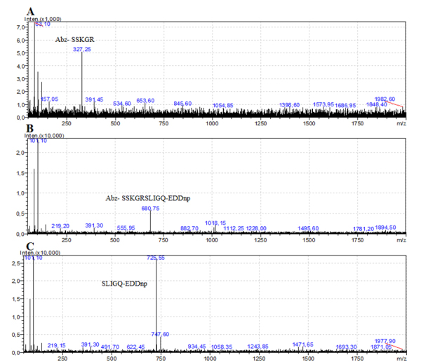 Proteolytic activity of <i>Triatoma infestans</i> saliva associated with PAR-2 activation and vasodilation.