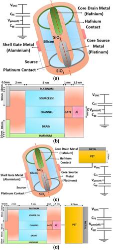 Design and investigation of negative capacitance–based core-shell dopingless nanotube tunnel field-effect transistor