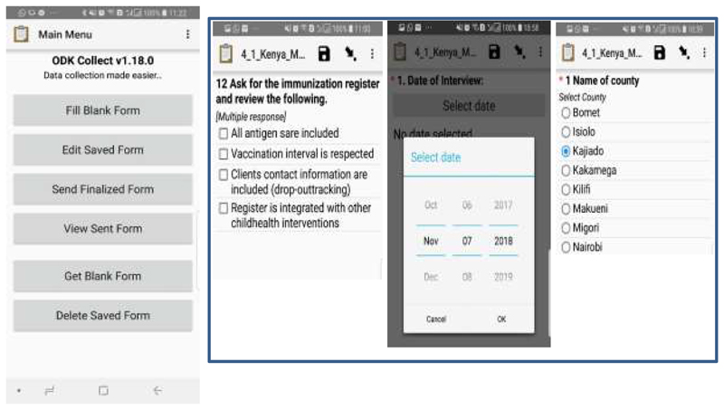 Implementation of Mobile Phone Data Collection in the Conduct EPI Comprehensive Review in East and Southern African Countries.