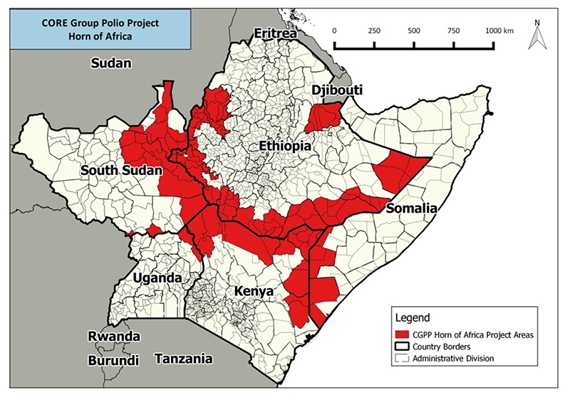 Effectiveness of the Horn of Africa Polio Outbreak Coordination Office in Nairobi, Kenya.