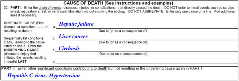 Changes in liver-related mortality by etiology and sequelae: underlying versus multiple causes of death.