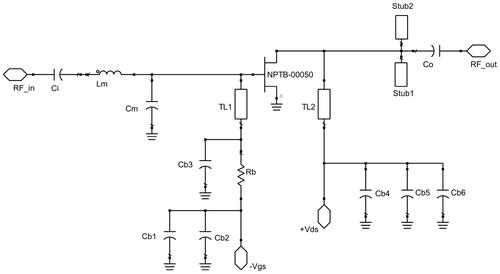 Eighty nine-watt cascaded multistage power amplifier using gallium nitride-on-silicon high electron mobility transistor for L-band radar applications