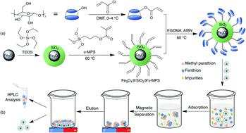 Magnetic Fe3O4@SiO2@β-cyclodextrin for solid phase extraction of methyl parathion and fenthion in lettuce samples†