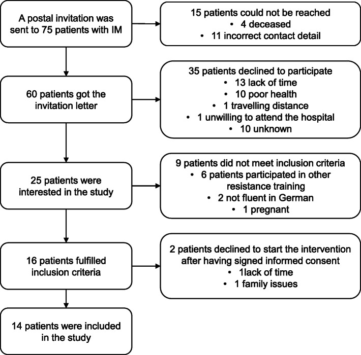 Feasibility of a blended therapy approach in the treatment of patients with inflammatory myopathies.