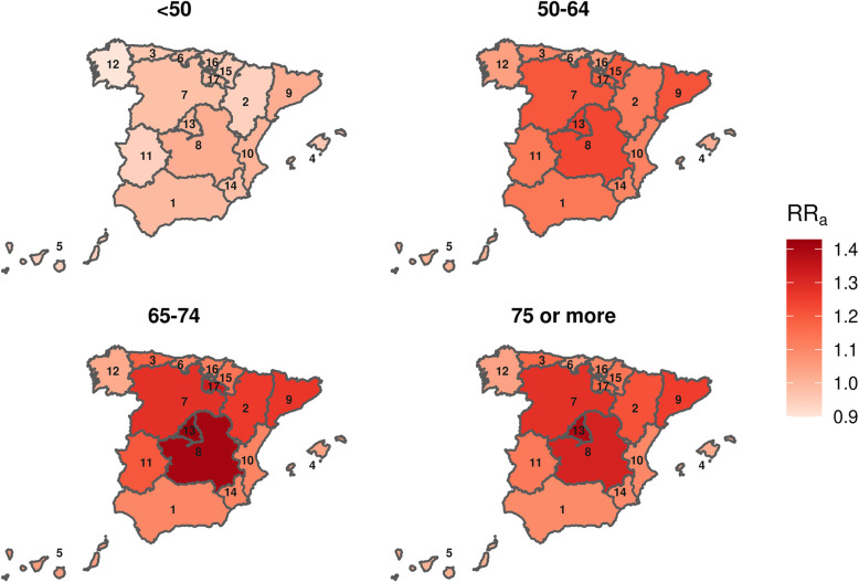 A Bayesian spatio-temporal analysis of mortality rates in Spain: application to the COVID-19 2020 outbreak.