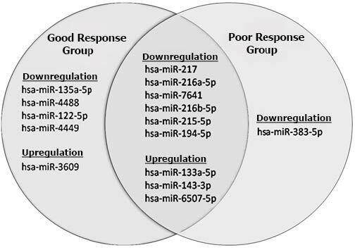 Identification of differentially expressed microRNAs in primary esophageal achalasia by next-generation sequencing.