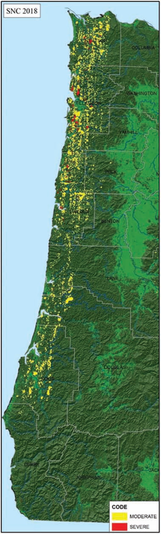 Persistence of the Swiss Needle Cast Outbreak in Oregon Coastal Douglas-Fir and New Insights from Research and Monitoring.