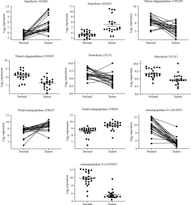 Alterations in Gene Expression of Renin-Angiotensin System Components and Related Proteins in Colorectal Cancer.