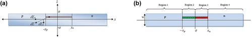 Current-voltage model of a graphene nanoribbon p-n junction and Schottky junction diode