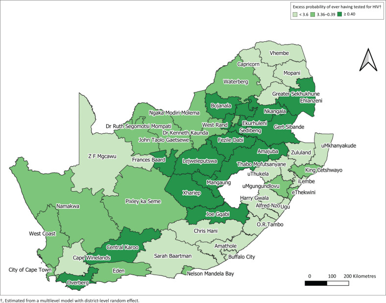 Geographical variation in HIV testing in South Africa: Evidence from the 2017 national household HIV survey.