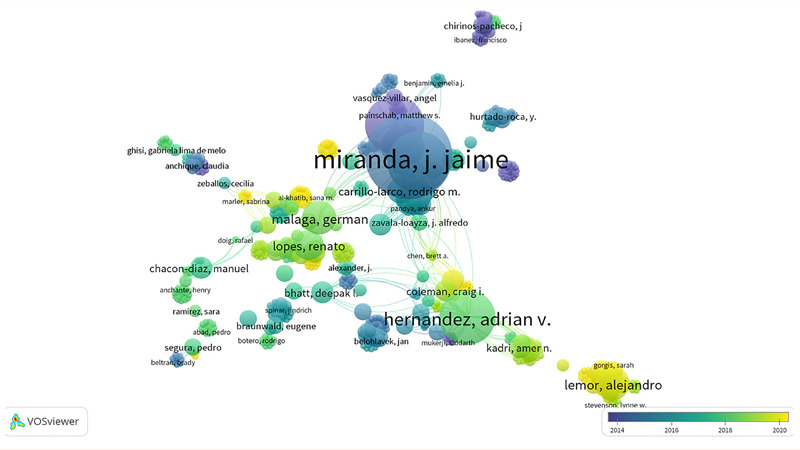 [Bibliometric analysis of peruvian scientific production in cardiology and cardiovascular medicine].