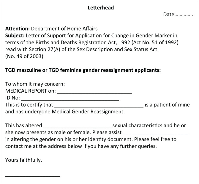 Southern African HIV Clinicians' Society gender-affirming healthcare guideline for South Africa.