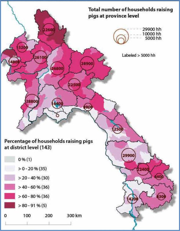 Reproductive performance of indigenous Lao pigs reared by small-scale farmers in northern provinces of Laos.