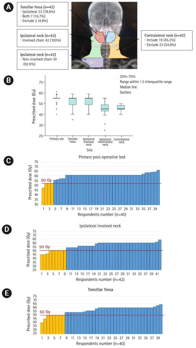 Survey of radiation field and dose in human papillomavirus-positive oropharyngeal cancer: is de-escalation actually applied in clinical practice?