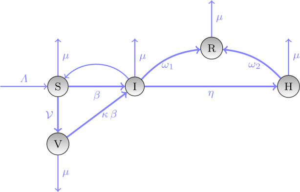 A physics-informed neural network to model COVID-19 infection and hospitalization scenarios.