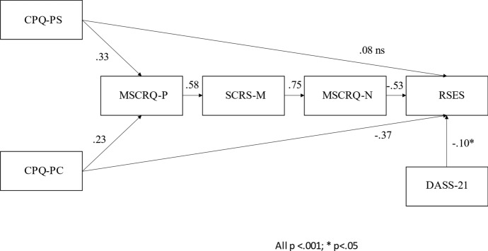 Self-critical Rumination and Associated Metacognitions as Mediators of the Relationship Between Perfectionism and Self-esteem.