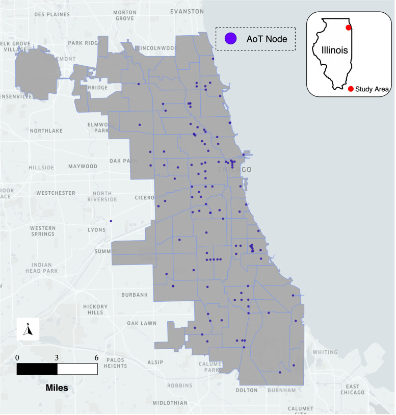 An integrated cyberGIS and machine learning framework for fine-scale prediction of Urban Heat Island using satellite remote sensing and urban sensor network data.