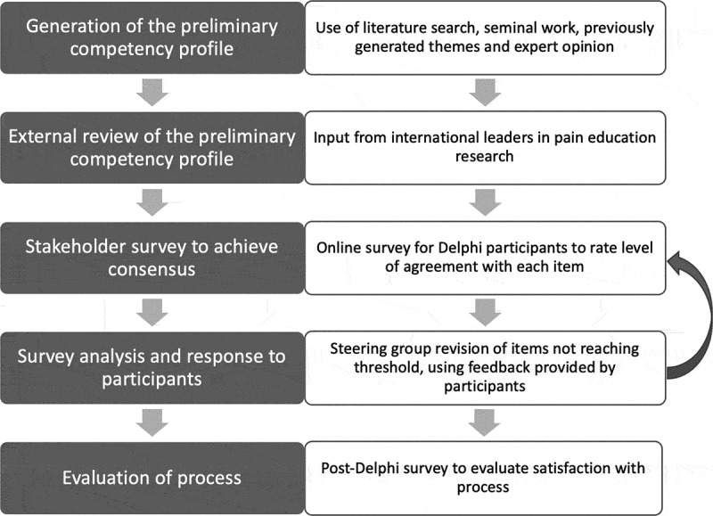 Development of a national pain management competency profile to guide entry-level physiotherapy education in Canada.