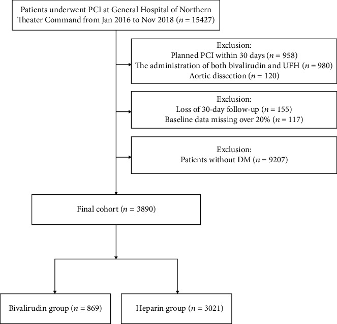 Safety and Efficacy of Bivalirudin versus Unfractionated Heparin Monotherapy in Patients with CAD and DM Undergoing PCI: A Retrospective Observational Study.