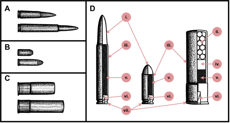 Gunshot Wounds: Ballistics, Pathology, and Treatment Recommendations, with a Focus on Retained Bullets.