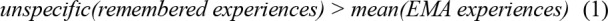 Are Retrospective Assessments Means of People's Experiences?: Accounting for Interpersonal and Intrapersonal Variability when Comparing Retrospective Assessment Data to Ecological Momentary Assessment Data.