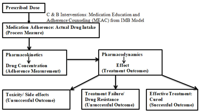 Applying Psychological and Educational Health Models to Determine the Effect of a Pharmacist-led Cognitive and Behavioral Intervention on Tuberculosis Treatment Outcomes in Plateau State, Nigeria.