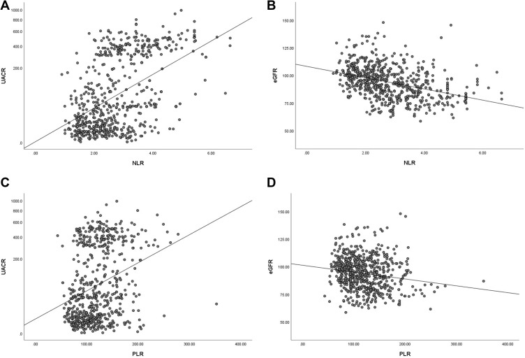 Association of Neutrophil-to-Lymphocyte Ratio and Platelet-to-Lymphocyte Ratio with Diabetic Kidney Disease in Chinese Patients with Type 2 Diabetes: A Cross-Sectional Study.