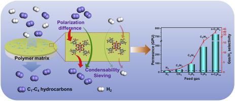 Condensability sieving porous coordination polymer membranes for preferential permeation of C1–C4 alkanes over H2