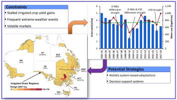 Yield gains of irrigated crops in Australia have stalled: the dire need for adaptation to increasingly volatile weather and market conditions