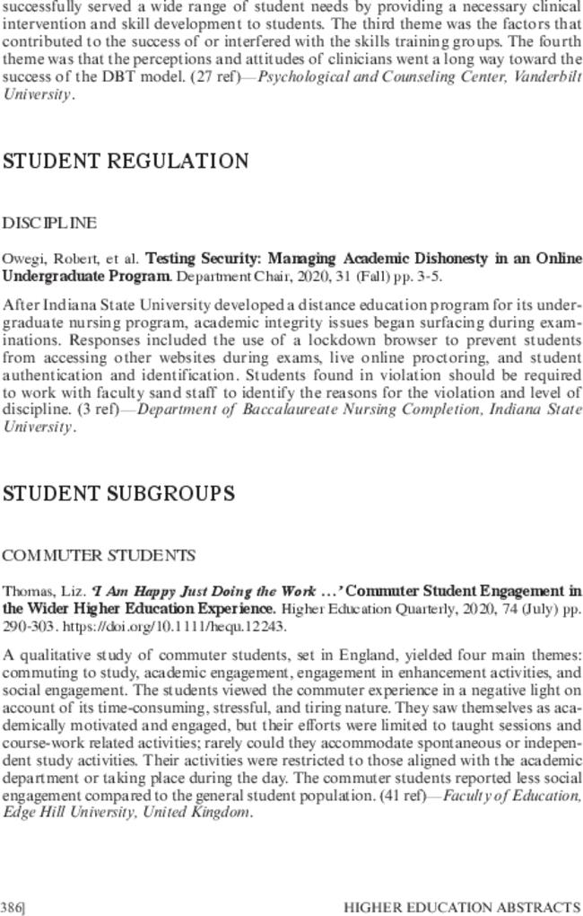 Student Subgroups