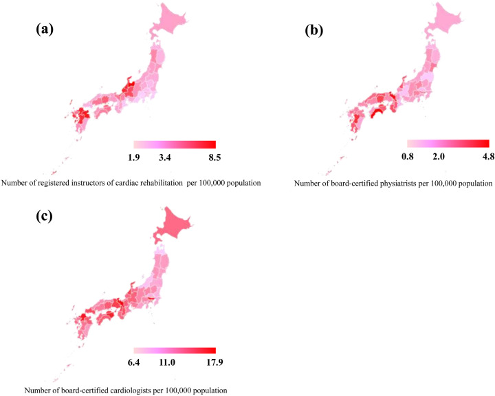 Regional disparities in cardiac rehabilitation volume throughout Japan based on open data from a National Database of Health Insurance Claims.