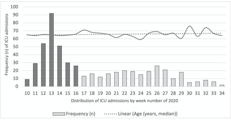 What changed between the peak and plateau periods of the first COVID-19 pandemic wave? A multicentric Portuguese cohort study in intensive care.