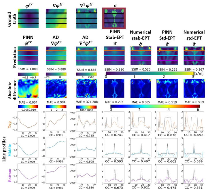 Physics Informed Neural Networks (PINN) for Low Snr Magnetic Resonance Electrical Properties Tomography (MREPT).