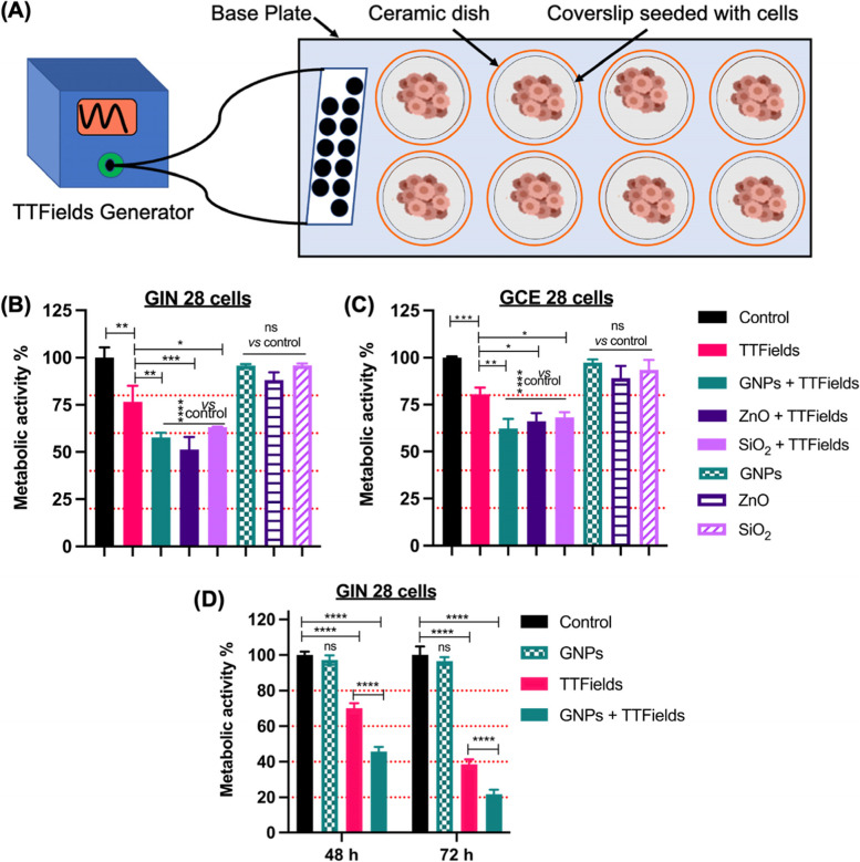 Electric field responsive nanotransducers for glioblastoma.