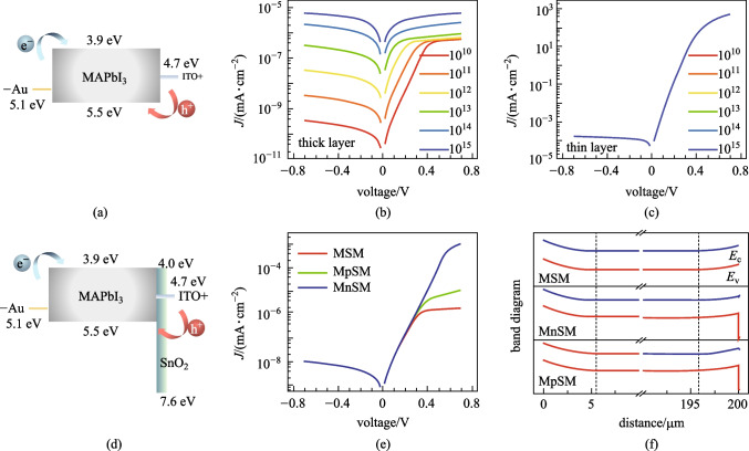 Dark current modeling of thick perovskite X-ray detectors.