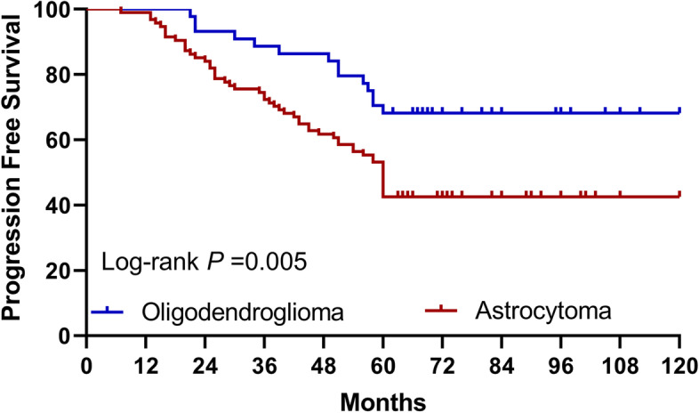 Risk factors for early progression of diffuse low-grade glioma in adults.