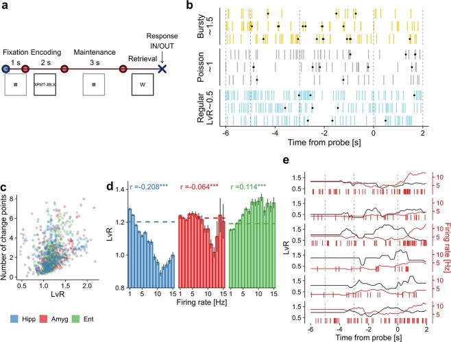 Spiking burstiness and working memory in the human medial temporal lobe.