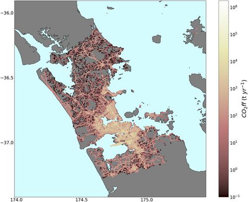 Mahuika-Auckland: A spatially and temporally resolved fossil fuel CO2 emissions data product for Auckland, New Zealand