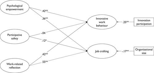 Fostering proactive behaviour: The role of work-related reflection, psychological empowerment, and participative safety for innovative behaviour and job crafting