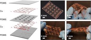 Skin-integrated, stretchable triboelectric nanogenerator for energy harvesting and mechanical sensing